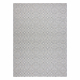 Carpet SISAL FLAT 48607637 Squares diamonds grey / cream