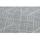 Carpet SISAL FLAT 48731637 Squares diamonds, geometric grey / cream