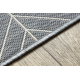 Teppe SISAL FLAT 48731637 Firkanter diamanter, geometriske grå / krem