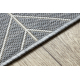 Teppich FLAT SISAL 48731637 Quadrate Diamanten, geometrisch grau / creme
