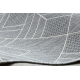 Teppe SISAL FLAT 48731637 Firkanter diamanter, geometriske grå / krem