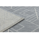 Fonott sizal flat szőnyeg 48731637 Négyzetek rombusz, геометричен szürke / krém