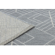 Teppe SISAL FLAT 48731637 Firkanter diamanter, geometriske grå / krem