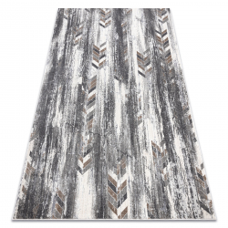 Moderne NOBLE Teppe 9732 47 Sildebein årgang - strukturell to nivåer av fleece grå / beige