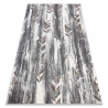 Alfombra NOBLE moderna 9732 47 Espina de pescado, vintage - Structural dos niveles de vellón gris / beige