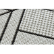 Fonott sizal flat szőnyeg 48731960 Négyzetek rombusz, геометричен krém / szürke