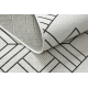 Carpet SISAL FLAT 48731960 Squares diamonds, geometric cream / grey 