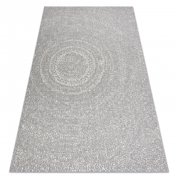 Tepih NIZ SISAL FLAT 48832637 Kotači, točkice Siva / krem