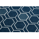 Carpet SPRING 20404994 Hexagon sisal, looped - blue