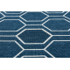 Alfombra SPRING 20404994 Sisal hexagonal, bucle - azul