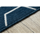 Carpet SPRING 20404994 Hexagon sisal, looped - blue