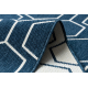 Χαλί SPRING 20404994 Εξάγωνο σιζάλ, με βρόχο - μπλε
