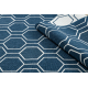 Covor SPRING 20404994 Hexagon sisal, buclat - albastru