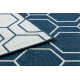 Koberec SPRING 20404994 Hexagon sisalový, smyčkový - modrý