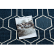 Koberec SPRING 20404994 Hexagon sisalový, smyčkový - modrý