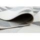 Carpet SPRING 20409662 triangles sisal, looped - cream