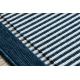 Χαλί SPRING 20411994 γραμμές, πλαίσιο σιζάλ, με βρόχο - μπλε
