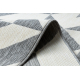 Carpet SPRING 20414332 triangles sisal, looped - grey / cream