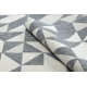 Teppich SPRING 20414332 Dreiecke, geschlungen - grau / creme