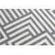 Covor SPRING 20421332 labyrinth sisal, buclat - cremă / gri