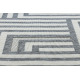 Tappeto SPRING 20421332 labirinto, di corda, ad anello - cremă / grigio