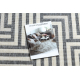 Tappeto SPRING 20421332 labirinto, di corda, ad anello - cremă / grigio