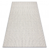 Dywan SPRING 20467332 Jodełka, chevron sznurkowy, pętelkowy - krem