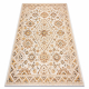 Carpet COLOR 19521460 SISAL ornament, frame, cinnamon - beige