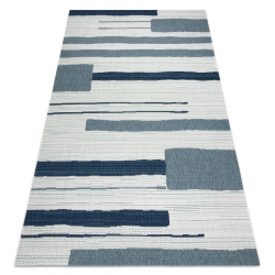 Teppich COLOR 19676369 SISAL Linien beige / blau