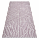 Sizala paklājs SIZAL COLOR 47176260 Līnijas, trīsstūri, Zigzaga bēšs / sārtums