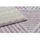 Carpet COLOR 47176260 SISAL lines, triangles, zigzag beige / blush pink
