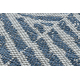 Χαλί COLOR 47176360 σιζάλ γραμμές, τρίγωνα, Ζιγκ Ζαγκ μπεζ / μπλε