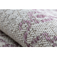 Tappeto COLOR 47295260 SISAL ornement, telaio beige / violet