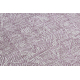 Χαλί COLOR 47373260 σιζάλ γραμμές, τρίγωνα, ψαροκόκαλο μοβ / μπεζ