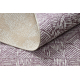 Carpet COLOR 47373260 SISAL lines, triangles, herringbone purple / beige