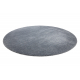 Moderný okrúhly koberec LATIO 71351070, prateľný, sivá