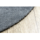 Modern, mosható szőnyeg LATIO 71351070 kör szürke
