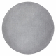 Moderner Waschteppich LATIO 71351060 Kreis silber