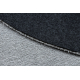 Modern tapijt wasbaar LATIO 71351060 rond zilverkleuring