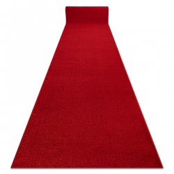 Alfombra de pasillo KARMEL Boda - llanura, un color carmín / rojo