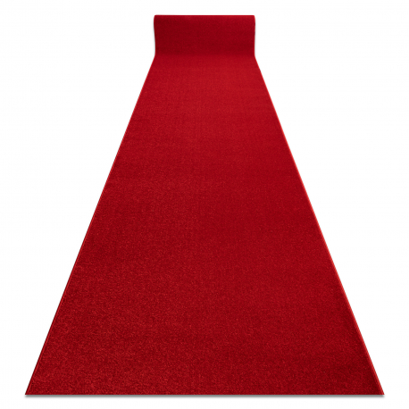 Tapis de couloir KARMEL Mariage - plaine, une couleur carmin / rouge