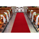 Futó szőnyeg KARMEL Esküvő - egyszerű, egyszínű kármin / piros