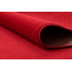 Alfombra de pasillo KARMEL Boda - llanura, un color carmín / rojo