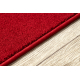 Alfombra de pasillo KARMEL llanura carmín / rojo 60 cm