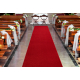 Runner KARMEL Plain carmine / red 80 cm