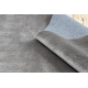 Alfombra lavable MIRO 51518.806 Hojas, marco antideslizante - gris / oro