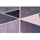 Csúszásgátló futó szőnyeg Háromszögek gumi ibolya