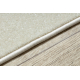 Alfombra de pasillo KARMEL llanura, un color blanco 120 cm