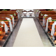 Traversa KARMEL simplu, o singură culoare alb 160 cm
