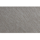Alfombra de cuerda sisal FLOORLUX 20580 llanura color sólido - plata / negro